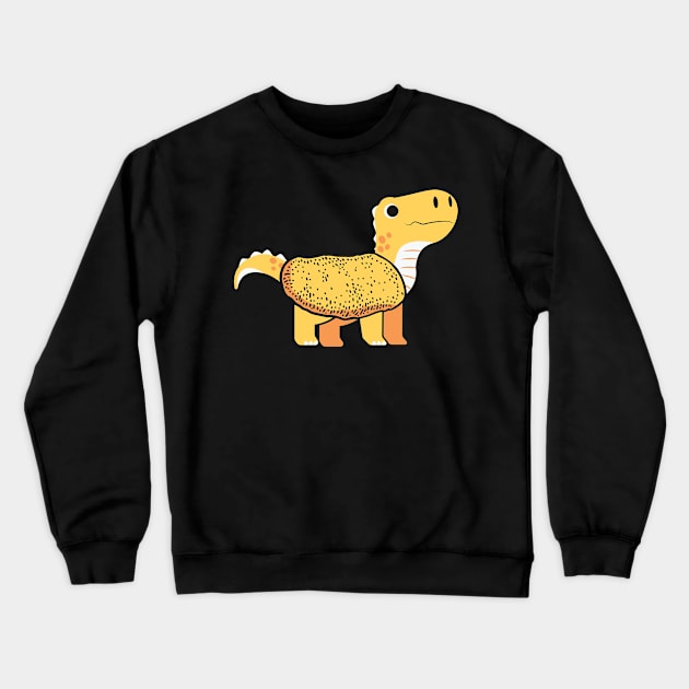 Chicken Nugget Dino Crewneck Sweatshirt by TomCage